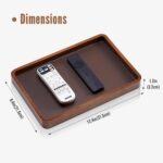 ProCase Wooden Valet Tray for Men, Wood Catch-All EDC Organizer, Nightstand, Ent... - Image 7