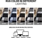 Rugshop Contemporary Modern Boxes Design Area Rug for Home Office,Living Room,Be... - Image 6