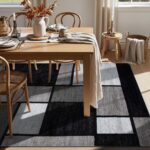 Rugshop Contemporary Modern Boxes Design Area Rug for Home Office,Living Room,Be... - Image 9