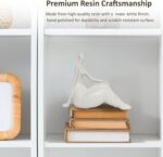 Modern Abstract Resin Lady Figurine - Elegant Home Office Decor Sculpture, White... - Image 4