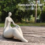 Modern Abstract Resin Lady Figurine - Elegant Home Office Decor Sculpture, White... - Image 7