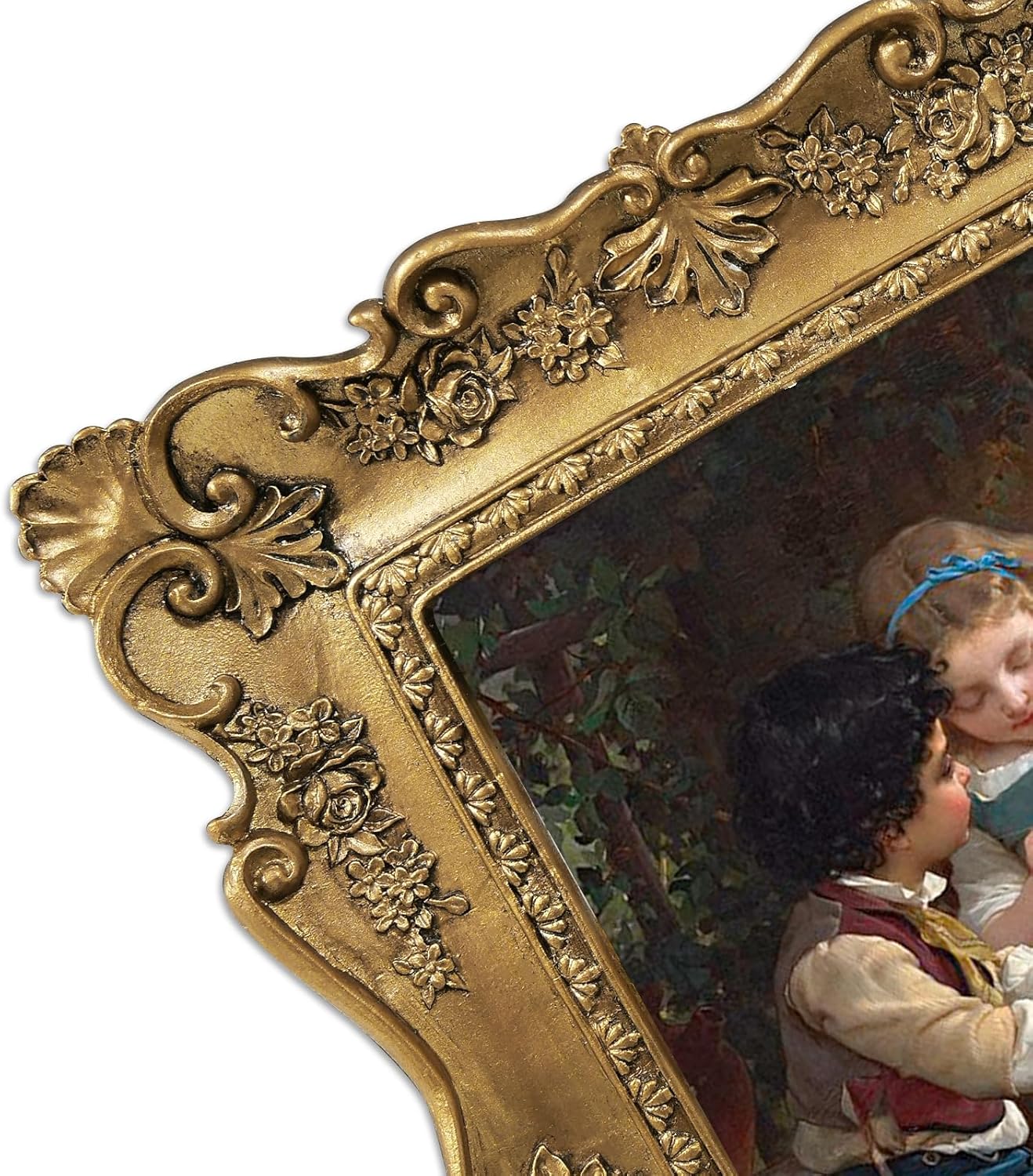 SIMON'S SHOP Vintage Picture Frames 4x6 for Wall and Tabletop, Gold 4x6 Picture ... - Image 3