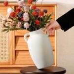 White Ceramic Vase-Boho Decorative Vase,Terracotta Tall Vases Decorative Pottery... - Image 3