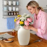 White Ceramic Vase-Boho Decorative Vase,Terracotta Tall Vases Decorative Pottery... - Image 6