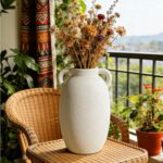 White Ceramic Vase-Boho Decorative Vase,Terracotta Tall Vases Decorative Pottery... - Image 7