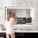 HNV 32"x22" Large Lighted Vanity Mirror, 3-Color Dimmable LED Makeup Mirror with... - Image 6