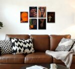 6pcs Black man Canvas Wall Art Black Man Trend Luxury Street Posters Prints Artw... - Image 3
