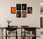 6pcs Black man Canvas Wall Art Black Man Trend Luxury Street Posters Prints Artw... - Image 6