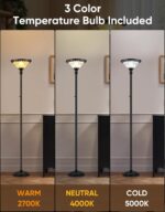 PARTPHONER Torchiere Floor Lamps for Living Room, 71" Tall Standing Lamp with Th... - Image 5