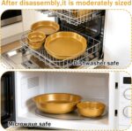 9 Cluster Charcuterie Bowls Gold Decorative Round Serving Bowls Irregular Elegan... - Image 6
