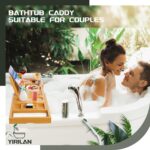 Premium Bathtub Tray Caddy, Expandable Bath Tray, Unique House Warming Gifts, Ne... - Image 5