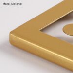 AMAATE Gold Metal Wall Art, 4 Pieces Minimalist Woman Face Line Art Sculpture, H... - Image 5