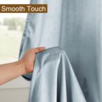 DWCN Velvet Curtains - 96 Inches Long Super Soft Luxury Tieable Window Treatment... - Image 3