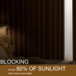 DWCN Velvet Curtains - 96 Inches Long Super Soft Luxury Tieable Window Treatment... - Image 7