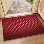 Red Gold Rug 5x6 - Burgundy Gold Rugs for Bedroom Non Slip Low Pile Machine Wash... - Image 4