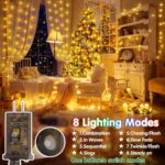 KNONEW 532FT Outdoor Christmas Fairy Lights Plug in,1600 LED String Lights Outdo... - Image 3