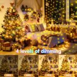 KNONEW 532FT Outdoor Christmas Fairy Lights Plug in,1600 LED String Lights Outdo... - Image 5
