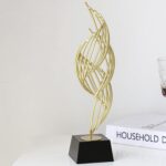 LIZEALUCKY Metal Abstract Decorative Sculpture Modern Luxury Abstract Art Home D... - Image 4