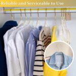 VSV stoage Clear Clothes Hangers 16", 40 Pack Plastic Coat Hanger for Adult Clos... - Image 4