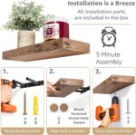 Sorbus Floating Shelves for Wall – 16 Inch Floating Shelf for Kitchen, Bedroom, ... - Image 5