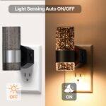 LED Dimmable Night Lights Plug into Wall, 2-Pack Bright Plug in Nightlight, Dusk... - Image 3