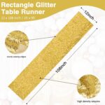 RUDONG M 1 Pack Gold Sequin Table Runner 12 x 108 Inch, Rectangle Glitter Table ... - Image 6
