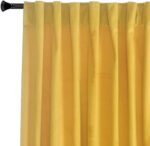 Roslynwood Luxury Soft Warm Yellow Velvet Curtains 84 inches Long Back Tab Therm... - Image 4