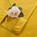 Roslynwood Luxury Soft Warm Yellow Velvet Curtains 84 inches Long Back Tab Therm... - Image 5