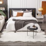 Carvapet 5x7 Faux Sheepskin Area Rug Soft Fluffy White 5 x 7 Plush Fur Carpet, L... - Image 5