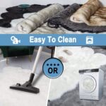 Carvapet 5x7 Faux Sheepskin Area Rug Soft Fluffy White 5 x 7 Plush Fur Carpet, L... - Image 6