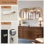 Kelly Miller Gold Traditional Mirror for Wall, Art Decorative Beveled Full Lengt... - Image 5