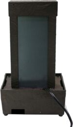 Nature's Mark 10" H Mirrored Waterfall Light Show Tabletop Water Fountain with N... - Image 4