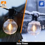 Nisocy 25FT Solar String Lights Outdoor Waterproof with Remote & Timer, LED Shat... - Image 4