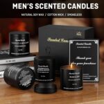 Men's Scented Candles Gift Set - 4 Pack Luxury Masculine Scented Candles for Men... - Image 5
