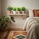 Suncalla 4 Pcs Small Woven Artificial Plants Boho Potted Fake Plants Mini Plasti... - Image 6