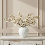 White Cherry Blossom Branches – 6 Pcs 33.5" Long Stem Artificial Flowers for Tal... - Image 8