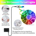 QZYL LED Lights for Bedroom, 25FT RGB LED Strip Lights with 44 Keys IR Remote, S... - Image 8