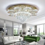 HAIXIANG Modern Chandelier Living Room Glam Chandeliers Ceiling Light Fixture Re... - Image 3