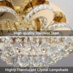 HAIXIANG Modern Chandelier Living Room Glam Chandeliers Ceiling Light Fixture Re... - Image 5