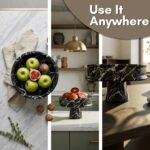Marble Fruit Bowl for Kitchen Counter, 10" Handcrafted Natural Stone Decorative ... - Image 5