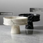 Marble Fruit Bowl for Kitchen Counter, 10" Handcrafted Natural Stone Decorative ... - Image 8