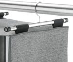 Whitmor 4 Section Fabric Closet Organizer Shelving with Built In Chrome Garment ... - Image 6
