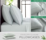 Pure Bamboo Queen Sheets, Genuine 100% Organic Viscose Derived from Bamboo Bed S... - Image 4