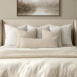 MIULEE Decorative Long Lumbar Throw Pillow Cover for Bed 14x36 Natural Beige Boh... - Image 3