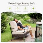 Sophia & William Patio Furniture Set, 4 Piece Metal Outdoor Conversation Set wit... - Image 3