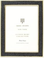 Isaac Jacobs 4x6 Black Leather with Gold Metal (Vertical & Horizontal) Picture F... - Image 3