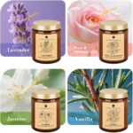 WarmEmbrace Lavender Candles, 4-Pack Scented Candle Set for Women, 7.6 oz Natura... - Image 3