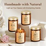 WarmEmbrace Lavender Candles, 4-Pack Scented Candle Set for Women, 7.6 oz Natura... - Image 4