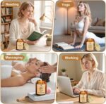 WarmEmbrace Lavender Candles, 4-Pack Scented Candle Set for Women, 7.6 oz Natura... - Image 5