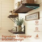 BAYKA Wall Shelves for Bathroom Decor, Floating Wall Shelves for Living Room Kit... - Image 7